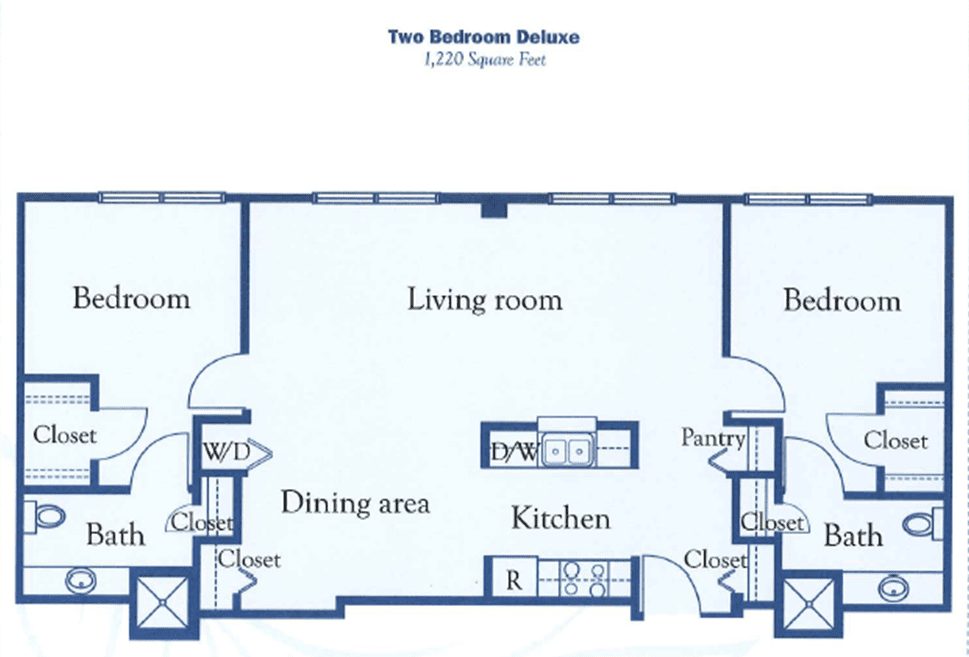 Talmage Terrace Two Bedroom Floor plan